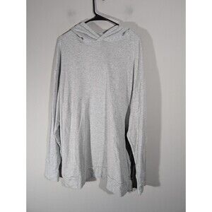 Aerie Womens Gray Long Sleeve Pullover Hoodie Sz L Oversized Casual Lounge Relax
